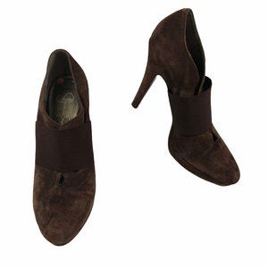Jessica Simpson Brown Heeled Suede Booties